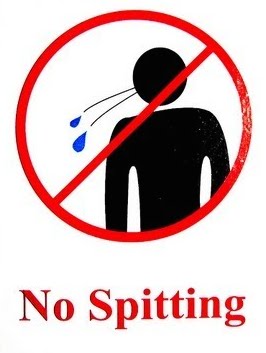 spitting