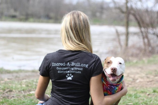 LADIES-I-LOVE-PIT-BULLS-TEE-RED-Brittany-Josie